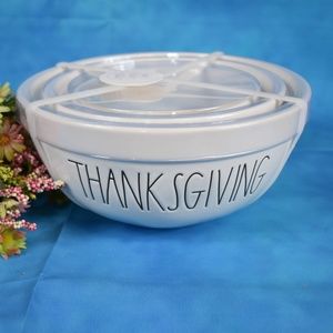 Rae Dunn "THANKSGIVING"  Mixing bowl set
